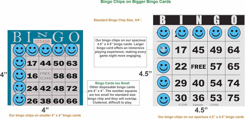 Carewon Store 2500 Bingo Chips, Blue (1 of 3 Colors), 3/4", Counting Chips, Math Counter, Reusable or Disposable - Image 5